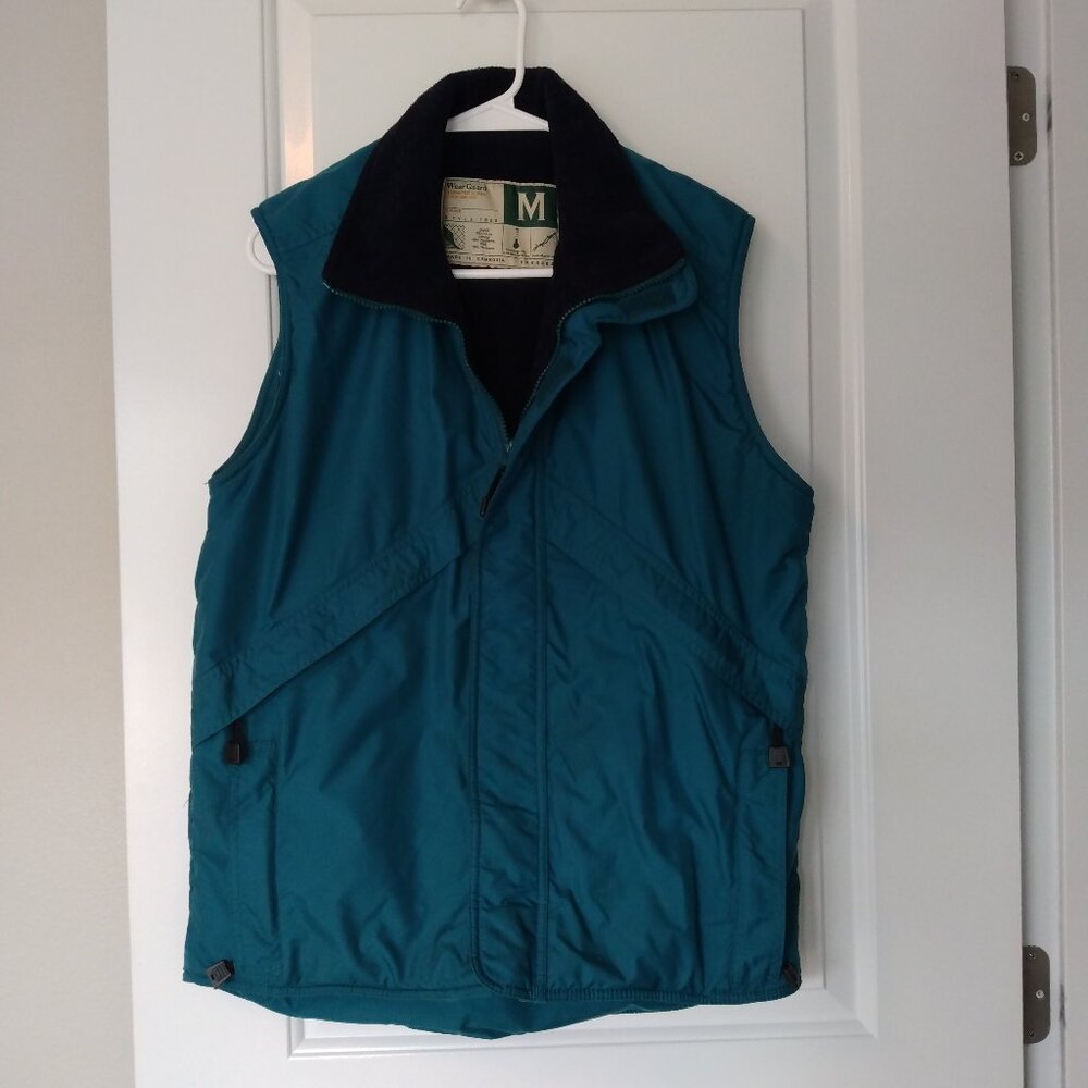 WearGuard Vintage Men's Teal Black Insulated Vest Size M